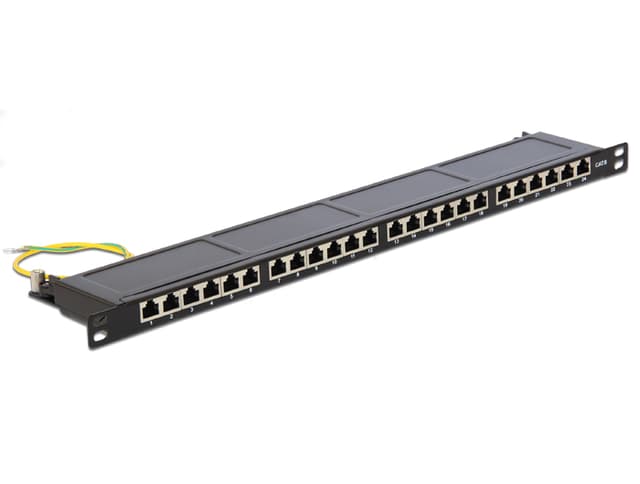 Delock Patchpanel Svart 0.5U (43316)