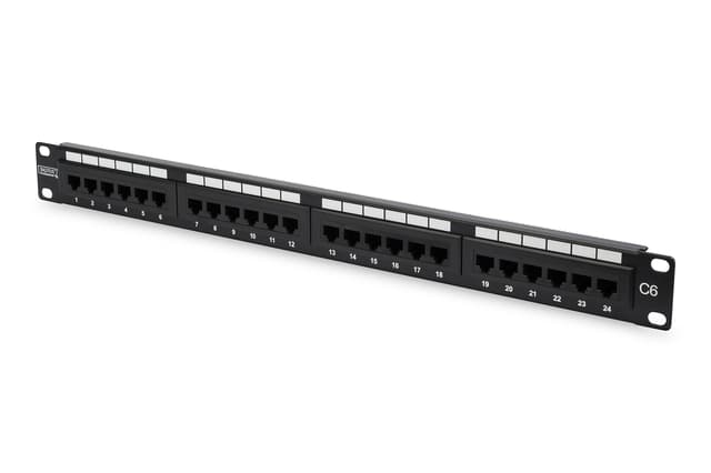 Digitus Patchpanel Svart Cat 6 1U (DN-91624U)