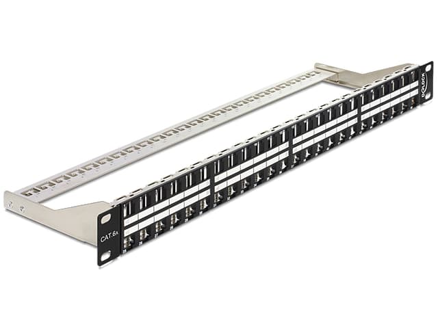 Delock Patchpanel Svart 2U (43280)
