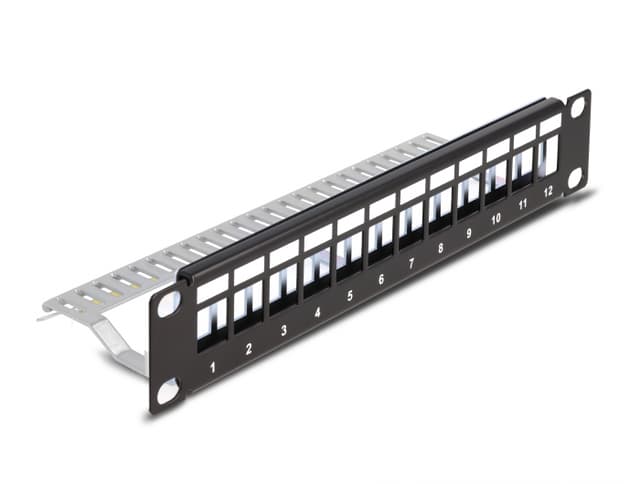 Delock Patchpanel Svart 1U (66874)