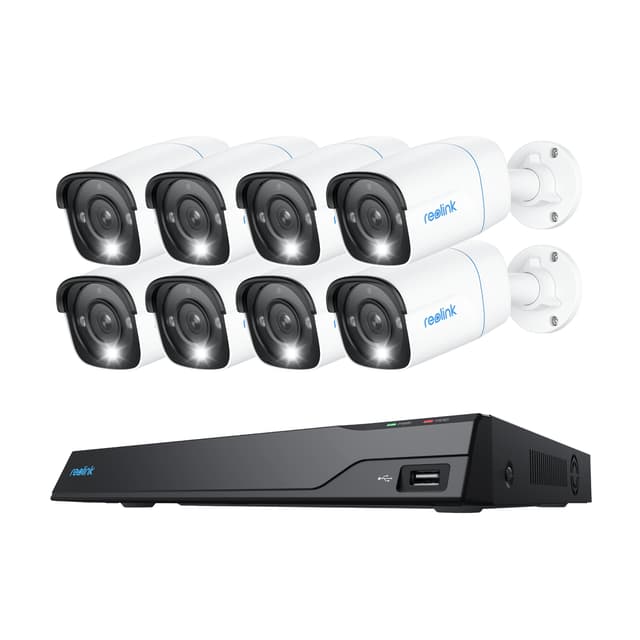 Reolink NVS16-8MB8 Security System 16Ch NRV + 8x P330 4K PoE Kamera (PS4KB01-16)