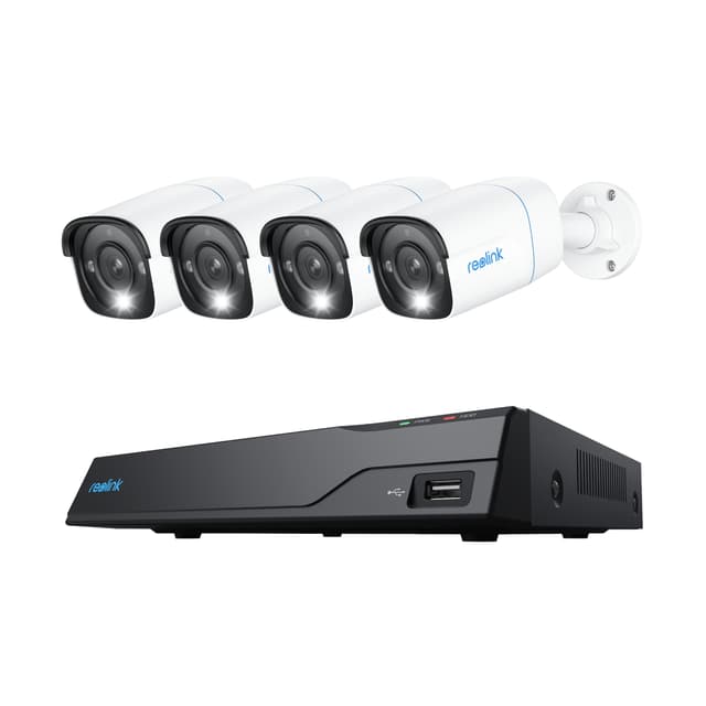 Reolink NVS8-8MB4 Security System 8Ch NRV + 4x P330 4K PoE Kamera (PS4KB01-8)