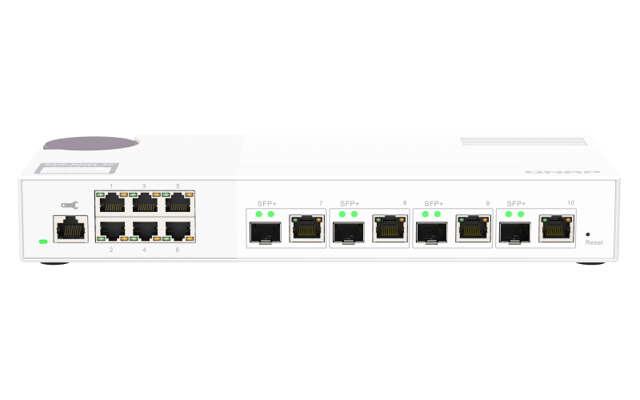 QNAP QSW-M2106-4C nätverksswitchar hanterad L2 2. Ethernet (100/1000/2500) Vit (QSW-M2106-4C)