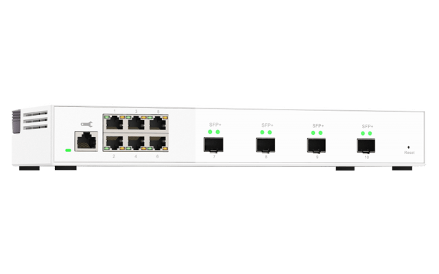 QNAP QSW-M2106-4S nätverksswitchar hanterad L2 2. Ethernet (100/1000/2500) Vit (QSW-M2106-4S)