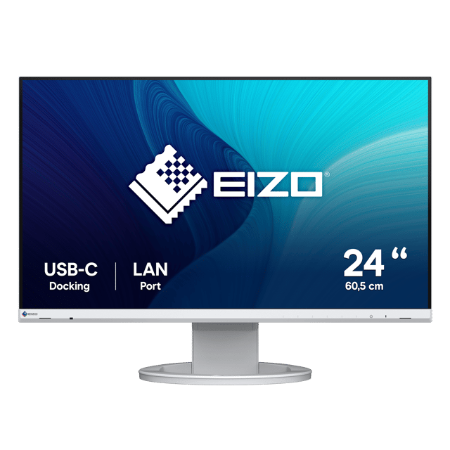 EIZO FlexScan EV2490-WT LED display 60,5 cm (23.8") 1920 x 1080 pixlar Full HD Vit 23.8" 1920 × 1080pixels IPS 16:9 60Hz (EV2490-WT)