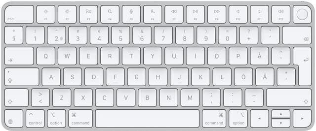 Apple Magic Keyboard Touch ID Apple Silicon USB-C (2024) Kabel & Trådlös Svenska, Finska