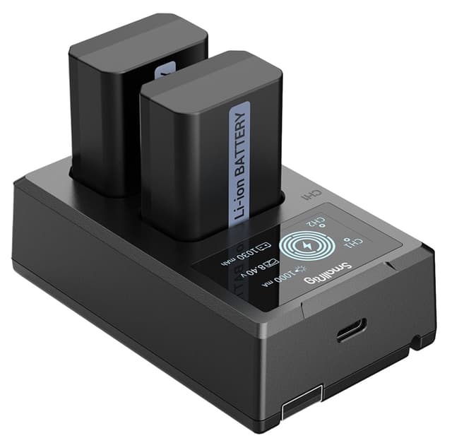 Smallrig NP-FW50 batteri- och laddningssats för kamera (3818)