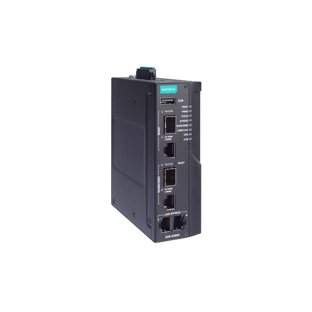 Moxa EDR-G9004-VPN-2MGTXSFP Industrial Firewall (EDR-G9004-VPN-2MGTXSFP)