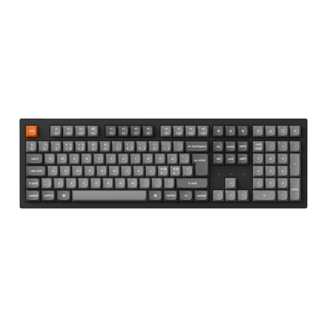 Keychron K10 Max 100% WL Tri-Mode HS Trådbunden och trådlös Keychron Super Brown Nordisk