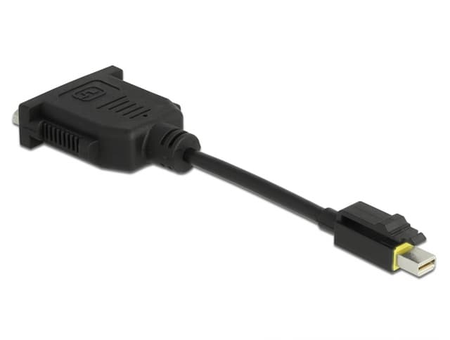 Delock 65979 videokabeladapter 0,15 m Mini DisplayPort DVI Svart 0.15m Mini DisplayPort DVI Svart (65979)