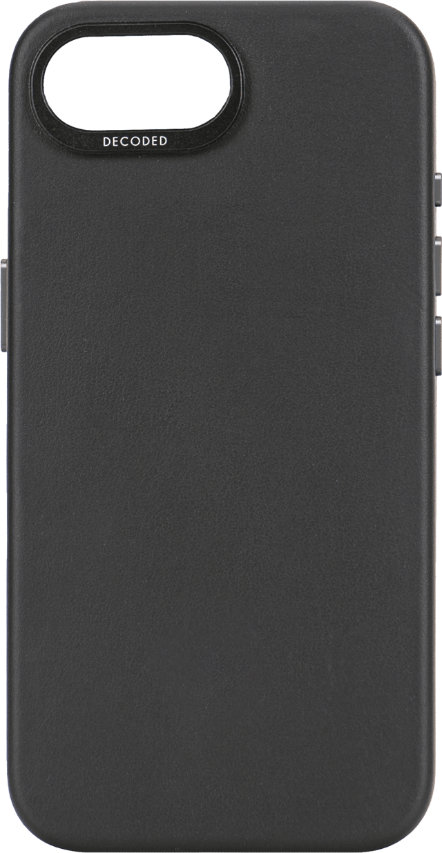 Decoded Leather Backcover iPhone 16e, iPhone 17e Svart (D25IPOSEBC6BK)