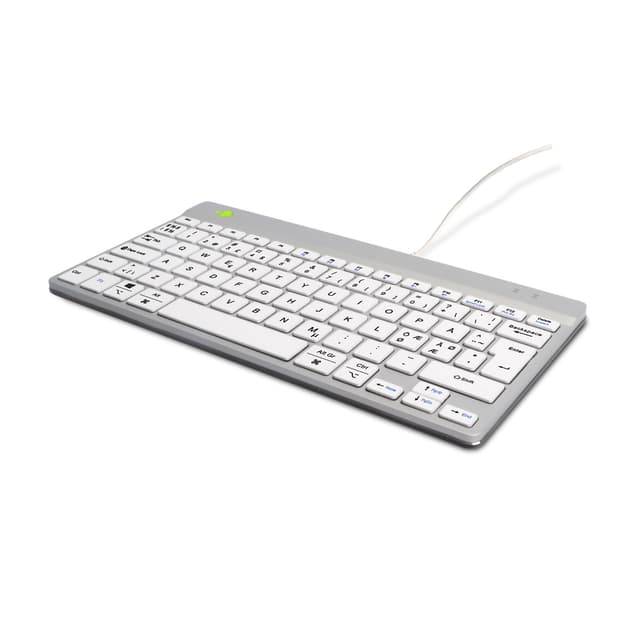 R-Go Tools Compact Break Ergonomic Kabel Nordisk Tangentbord (RGOCONDWDWH)
