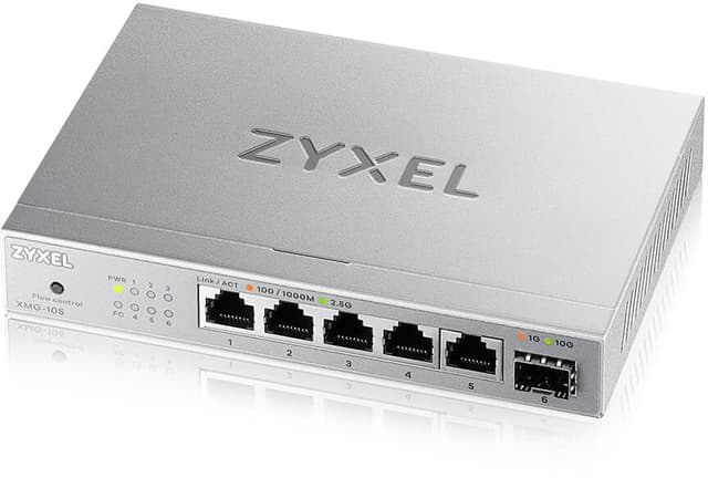 Zyxel XMG-105 5-Port 2.5 Gigabit 1xSFP+ Switch 