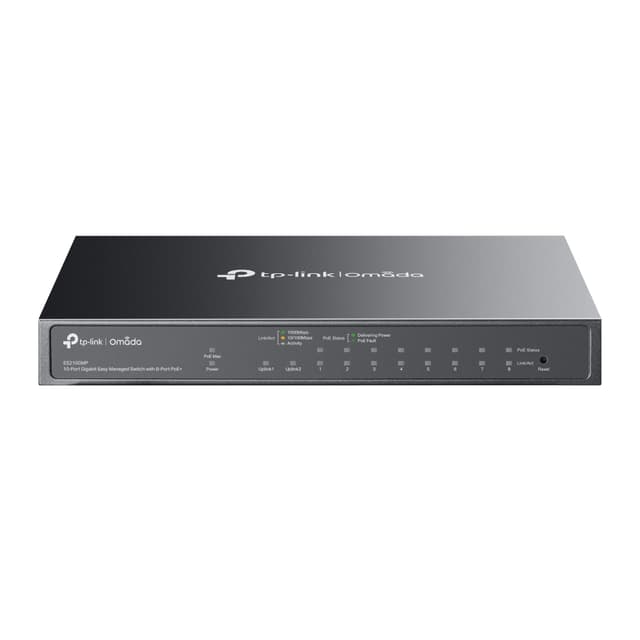 TP-Link Omada ES210GMP nätverksswitch Hanterad Gigabit Ethernet (10/100/1000) Power over Ethernet (PoE) Svart (ES210GMP)