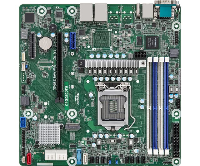 ASRock E3C252D4U moderkort Intel C252 LGA 1200 (Socket H5) micro ATX LGA 1200 Micro-ATX (E3C252D4U)