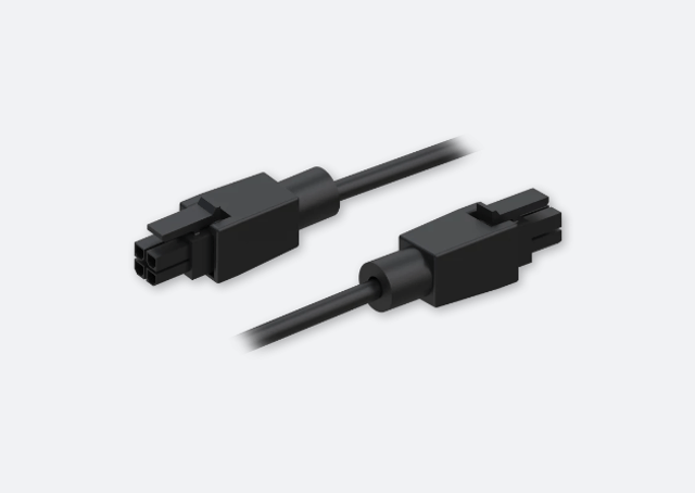 Teltonika 4-pin to 4-pin power cable Svart 1 m 4-stift 1m 4-pin 4-pin Svart (PR2PP10B)