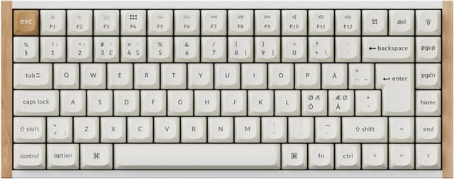 Keychron K2 HE SE QMK Wood Trådbunden och trådlös Gateron Double-Rail Magnetic Nebula Nordisk