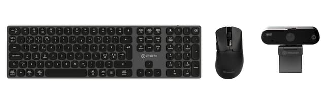Voxicon Office Kit Prime Ultra - Tangentbord - Mus - Webbkamera Trådlös Nordisk (DK-PX1-BT/B#KIT-Ultra)