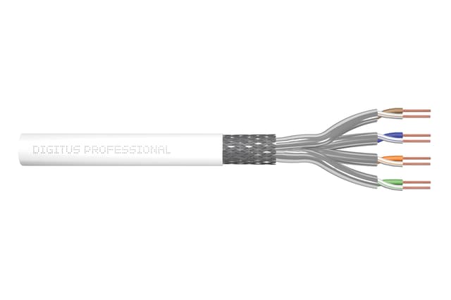 Digitus DK-1743-VH-305-MF-W nätverkskablar Vit 305 m Cat7 S/FTP (S-STP) Nej Cat 7 305m Vit (DK-1743-VH-305-MF-W)