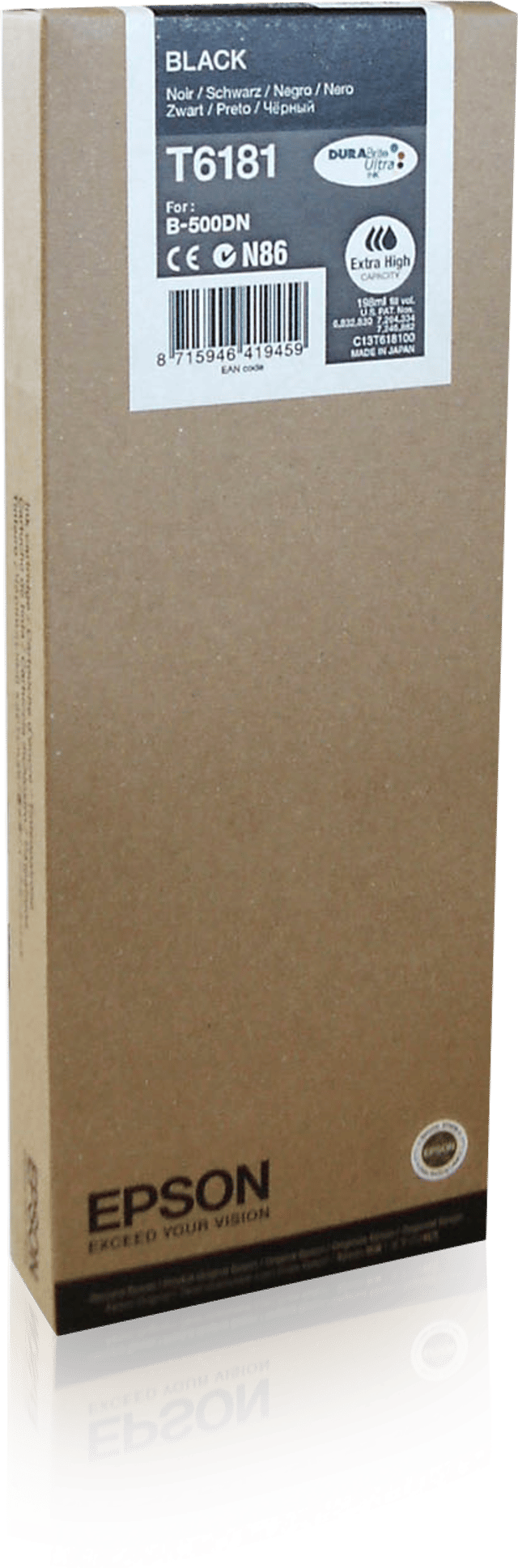 Epson Bläck Svart 8K PAGES B-500DN (C13T618100)