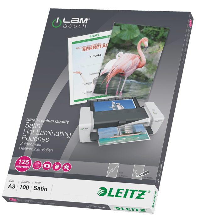 Leitz Lamineringsficka Matt 125mic A3 100st (16924)