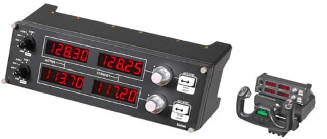 Pro Flight Radio Panel Röd, Silver, Svart (945-000011)