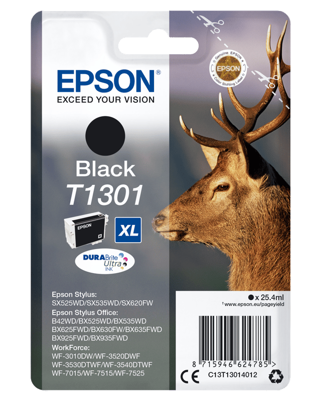 Epson Bläck Svart T1301 XL