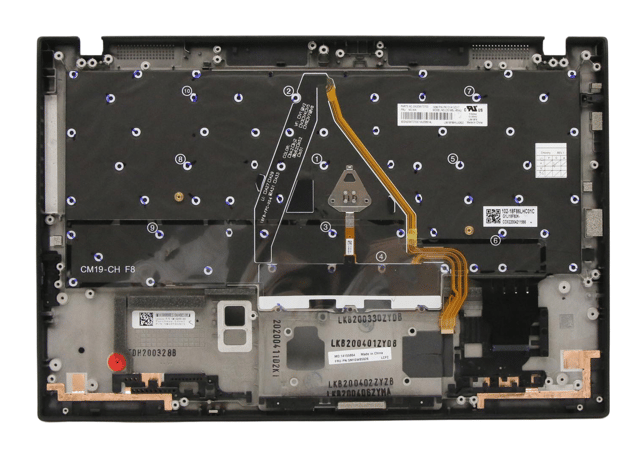 5M10W85898 reservdelar bärbara datorer Cover + keyboard (5M10W85898)