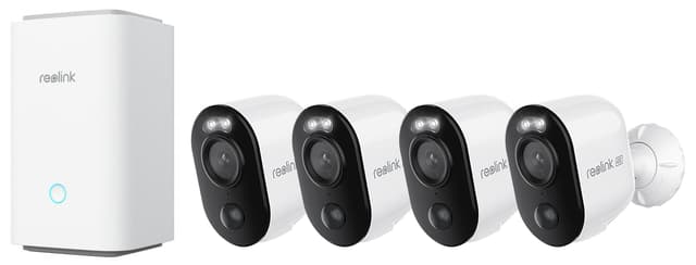 Reolink Home Hub + 4x Argus 3 Ultra 8MP Batteri WiFi-kamera 