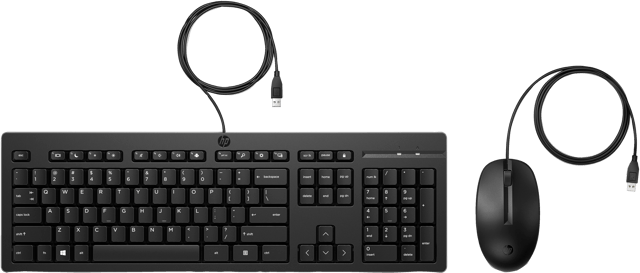 HP 225 muis en toetsenbord met kabel Bedraad Engels