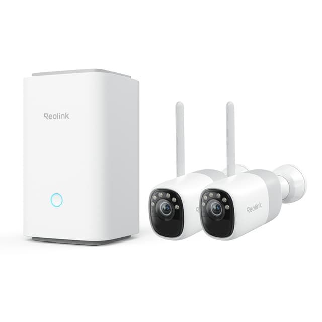 Reolink Home Hub + 2X Altas 2K 4MP Battery WiFi 6 (BWS2KB01W64-2)