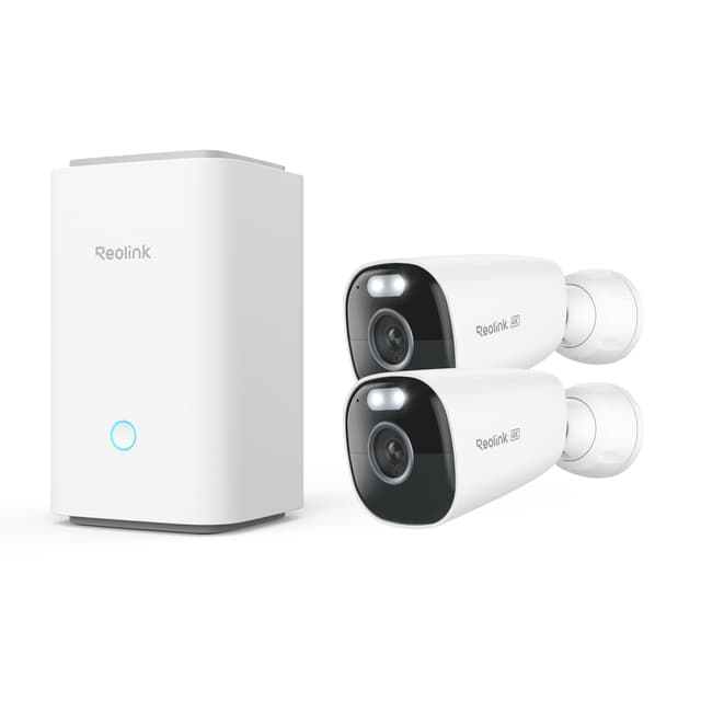Reolink Home Hub + 2x Argus Eco Ultra 4K 8MP Battery WiFi (BWS4KB01W64-2)