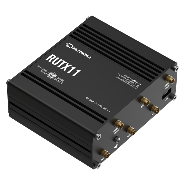 Teltonika RUTX11 CAT6 Industrial Cellular Router (RUTX11000000)