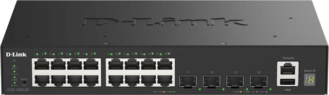 D-Link DGS-1530-20 Stackbar Smart Switch (DGS-1530-20/E)