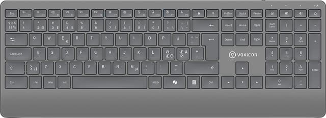 Voxicon Trådlöst Tangentbord 320WL Trådlös Nordisk (DK-320WL/B)