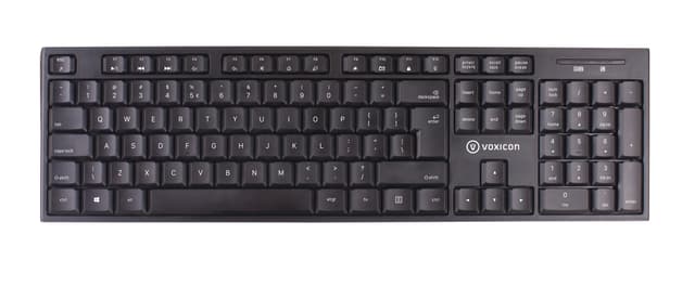 Voxicon DK-200WL/INT toetsenbord RF Draadloos QWERTY US International Zwart Draadloos US International Draadloos US International