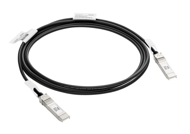 HPE Aruba Networking 10G SFP+ to SFP+ 7m Direct Attach Copper Cable InfiniBand och fiberoptisk kabel SFP+ Svart 7m SFP+ SFP+ (J9285D)
