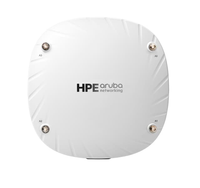HPE Aruba Networking AP-514 (RW) Dual Radio 4x4/2x2 802.11ax External Antennas Unified Campus AP 5375 Mbit/s Vit Strömförsörjning via Ethernet (PoE) stöd (Q9H57A)