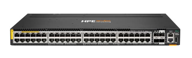 HPE Aruba Networking CX 6300M 48p Smart Rate 1G/2. / Class8 PoE 2p 50G 2p 25G Switch hanterad Ethernet (100/1000/5000) Strömförsörjning via Ethernet (PoE) stöd (R8S90A)