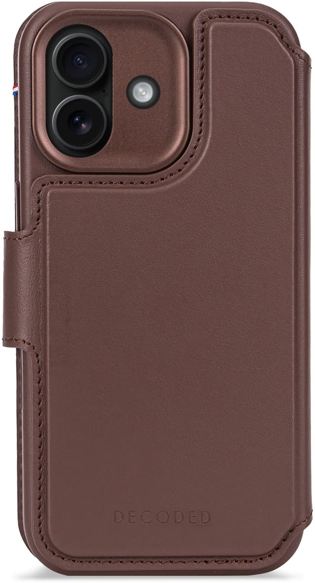 Decoded Leather Detachable Wallet iPhone 17 Brun (D26IPO17DW5CN)