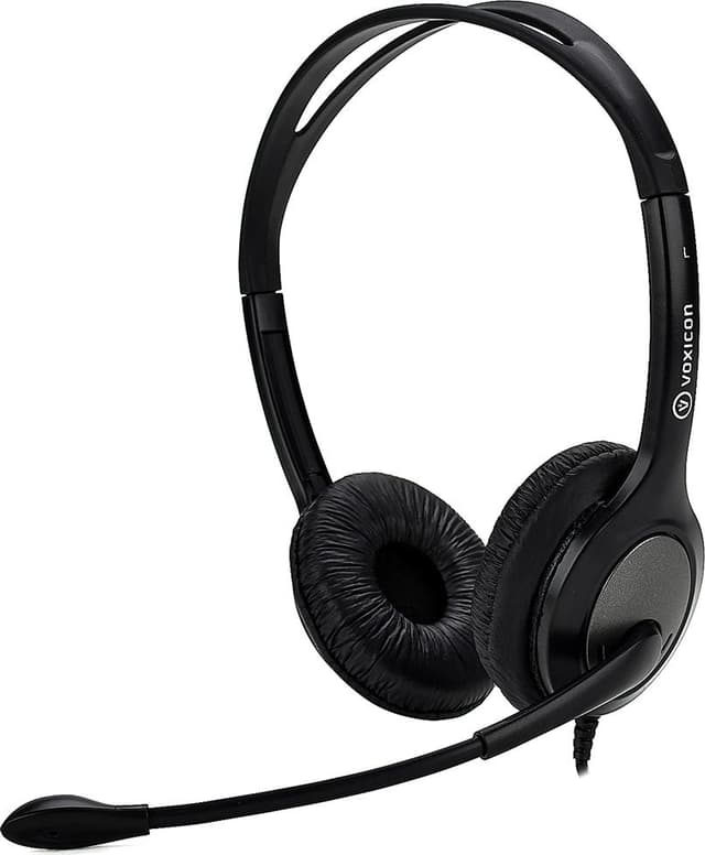 Voxicon Headset M655u Volume Controll USB Stereo USB-A Sort
