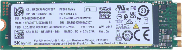 PCIe NVMe SSD (B8BD7AA)