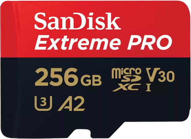 SanDisk Extreme PRO 256 GB MicroSDXC UHS-I Klass 10 256GB MicroSDXC UHS-I