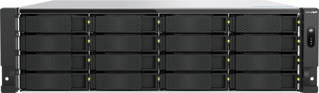 QNAP TS-H1677AXU-RP Lagringsserver Rack (3U) AMD Ryzen™ 7 7745 32 GB DDR5 0 TB QNAP QTS Svart, Grå (TS-H1677AXU-RP-R7- )