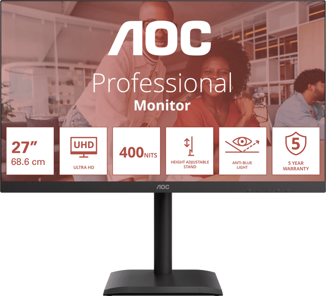 AOC U27E4CV 27" 3840 × 2160pixels IPS 16:9 60Hz (U27E4CV)