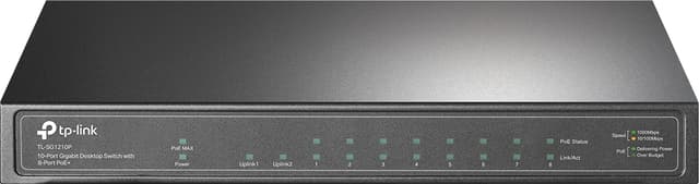 TP-Link TL-SG1210P nätverksswitchar Ohanterad Gigabit Ethernet (10/100/1000) Strömförsörjning via Ethernet (PoE) stöd Grå (TL-SG1210P)