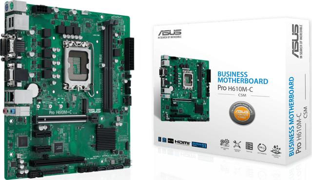 Pro H610M-C-CSM Intel H610 LGA 1700 micro ATX LGA 1700 Micro-ATX (90MB1AT0-M0EAYC)