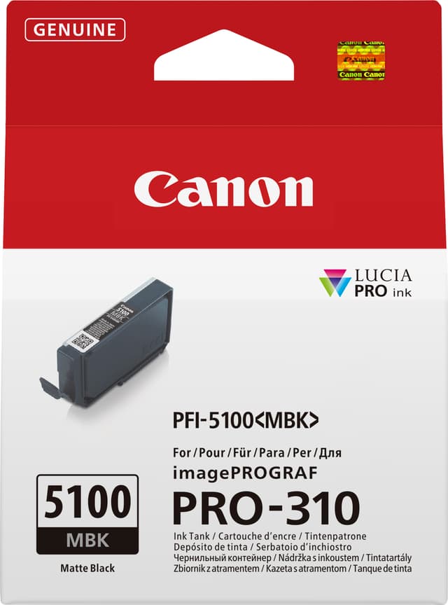 Canon Bläck Matt Svart PFI-5100MBK (6951C001)