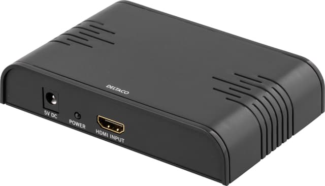 Deltaco Adapter HDMI SCART Svart (HDMI-SCART2)