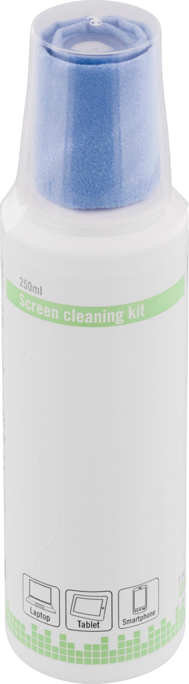 Deltaco Rengöring Kit Display, Micro Fiber Servett, 250ml (CK1008)